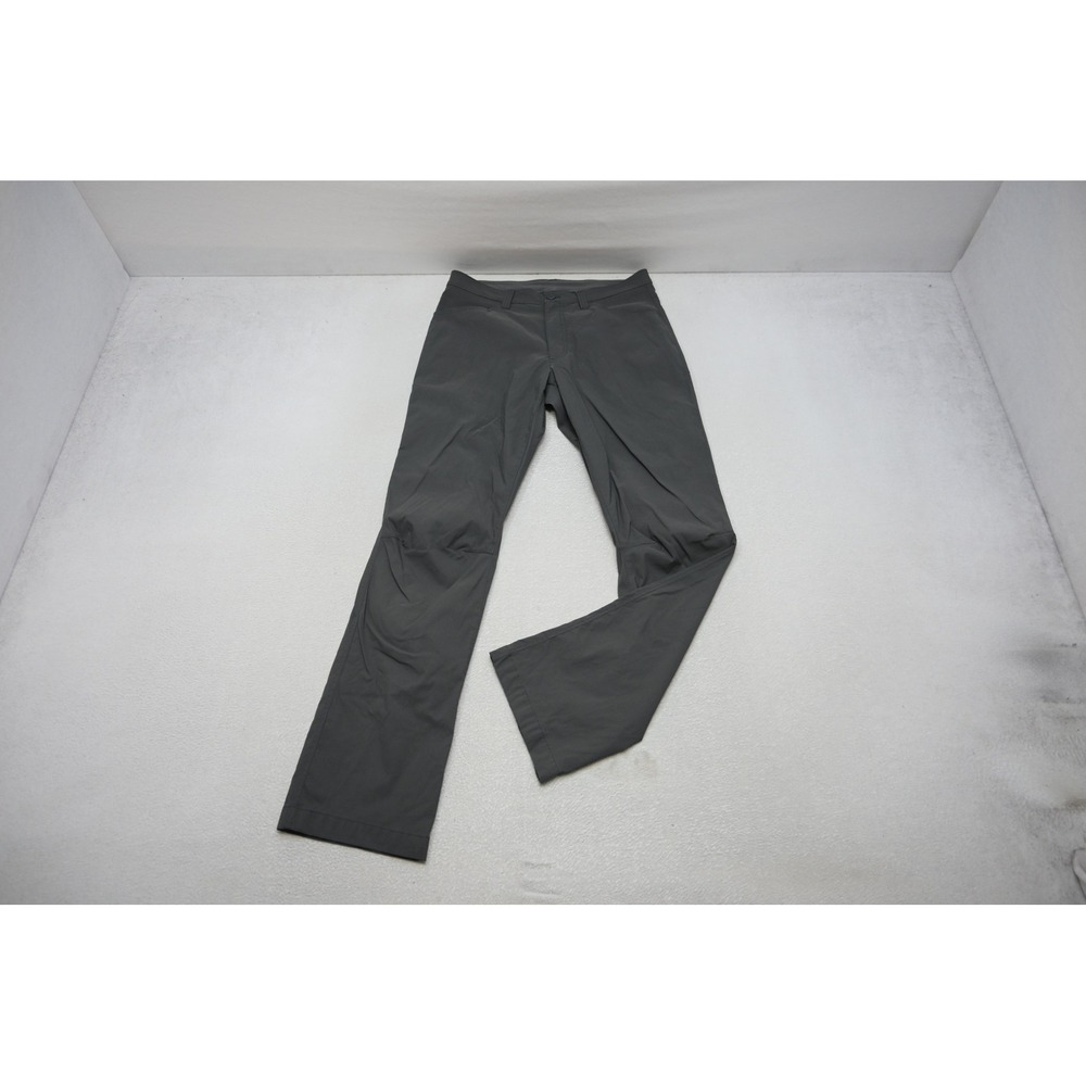 Eddie Bauer Tech Pant Men 32x32 Gray Nylon Spandex Stretch Hiking Excellent